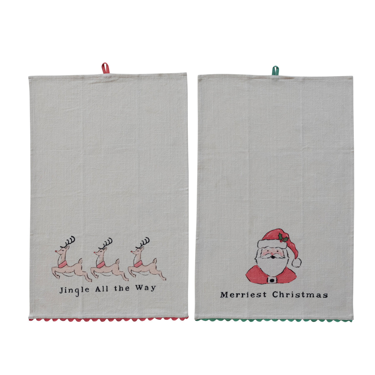 Christmas Cotton Slub Towel