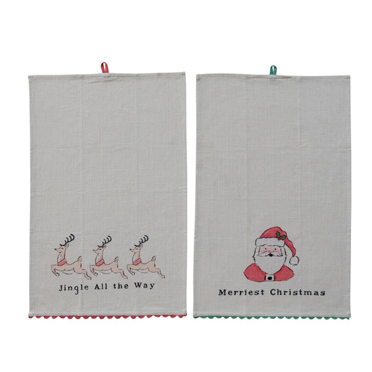 Christmas Cotton Slub Towel