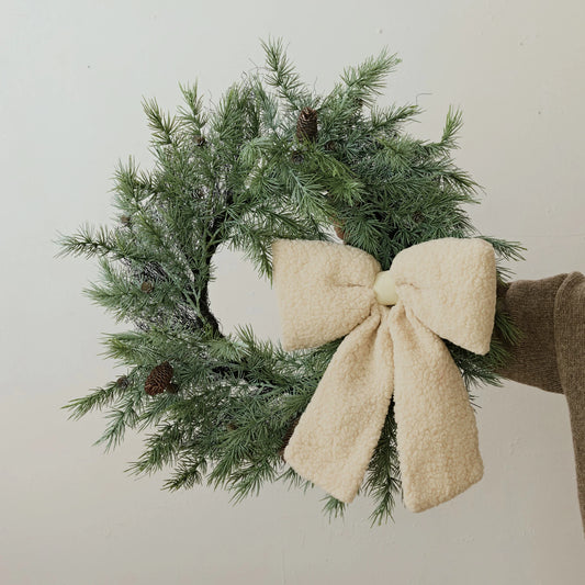 Oversized Sherpa Bow
