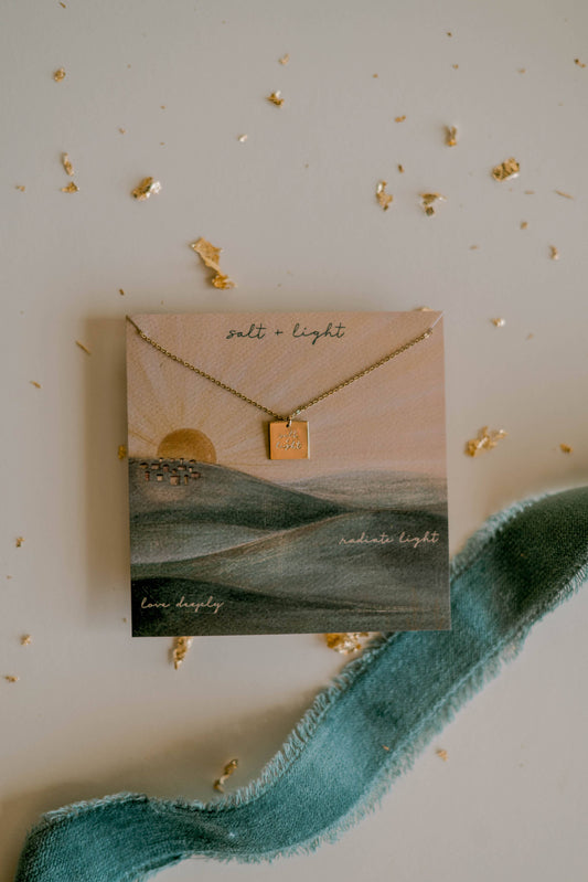 Salt + Light | Parable Necklace - Mustard Seed Faith Co.